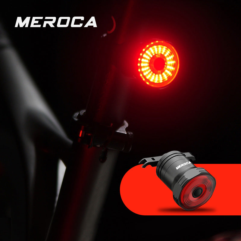 Bike Rear Light Brake Sensing Bike Taillight USB Charging