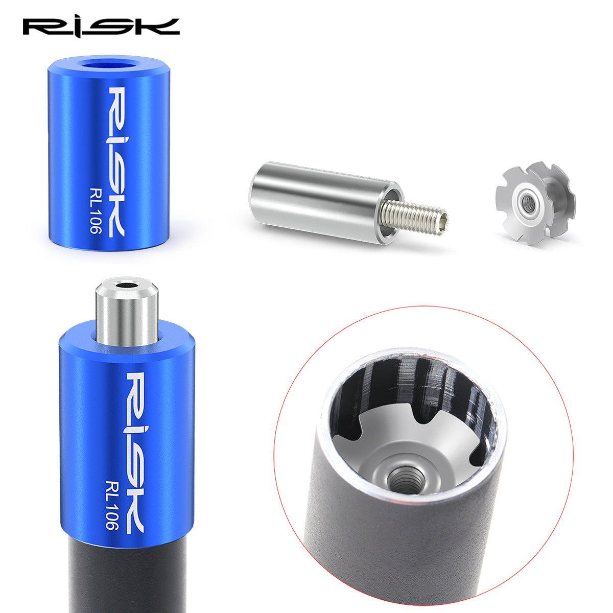 RISK Bicycle Fork Star Nut Removal And Installation Tool