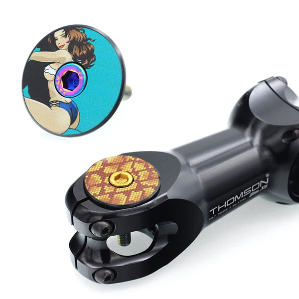 1 set Bicycle Stem Cap Aluminum Alloy