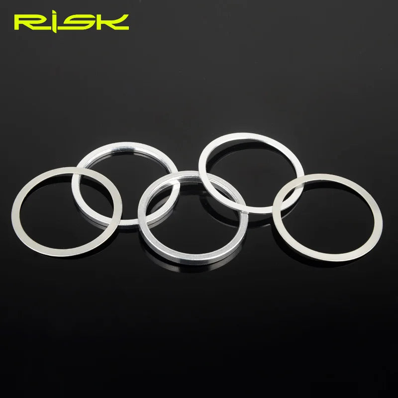 6pcs Bicycle Fork Washer 0.3/1/2/3mm Spacer