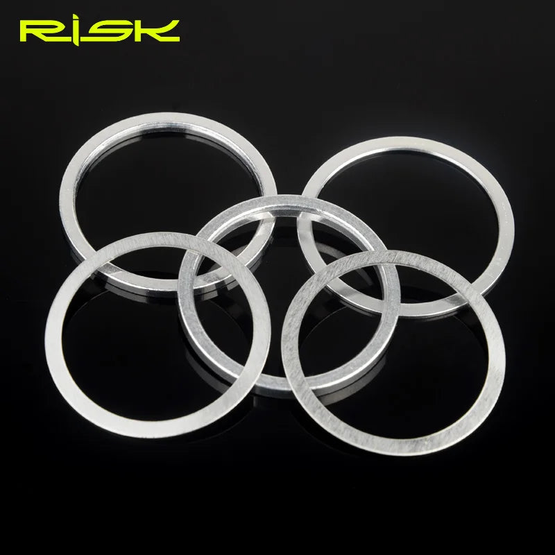 6pcs Bicycle Fork Washer 0.3/1/2/3mm Spacer