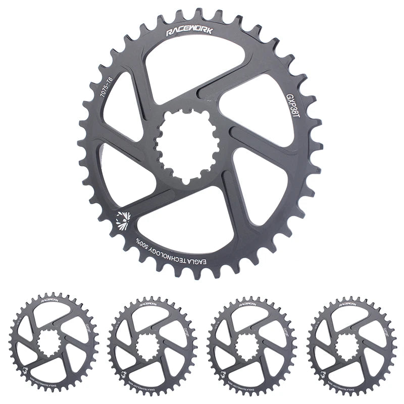 RACEWORK MTB Crankset 170/175mm Mountain Bike Crank Chainring 32/34/36/38T