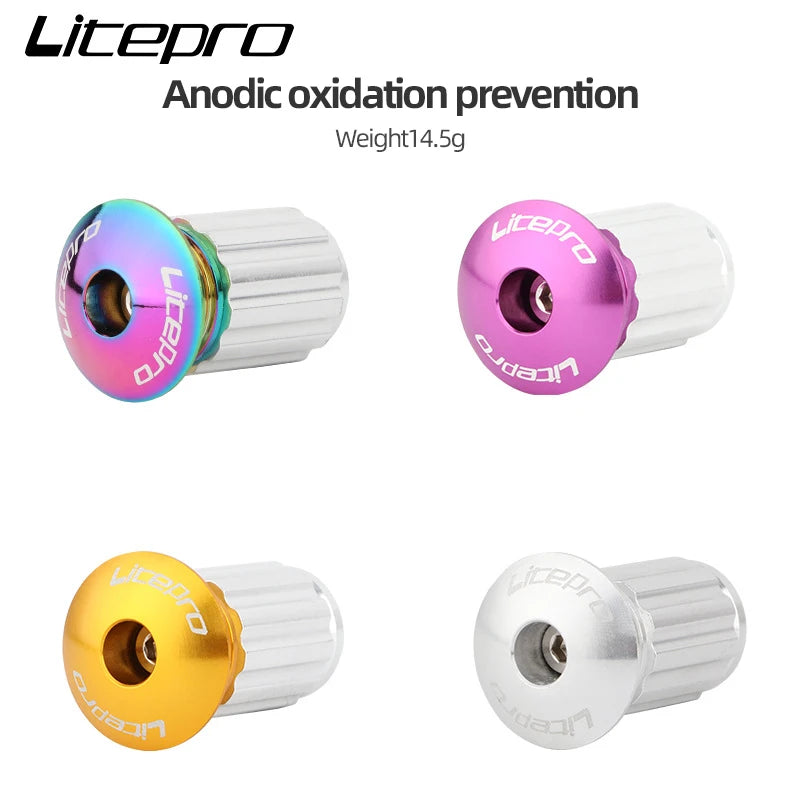 LP litepro Bicycle Grip Handlebar End Plug Cap Aluminum Alloy