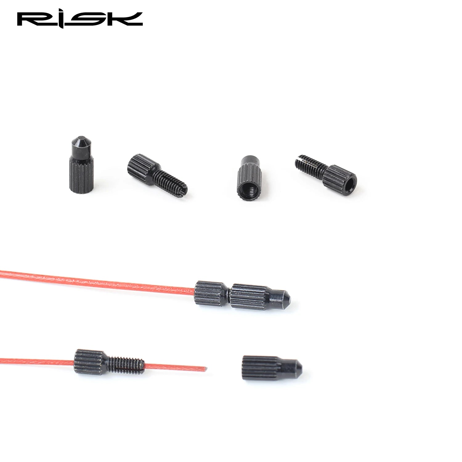 RISK Bicycle Derailleur Shift Brake Tool-free Inner Cable End Cap Aluminium Alloy