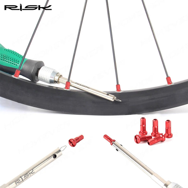 RISK Bicycle Rim Spoke Screwdriver Wheel Ring Nipple Cap Removal Installation Wrench Repair Tool