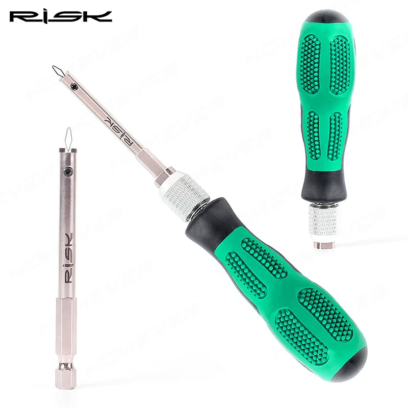 RISK Bicycle Rim Spoke Screwdriver Wheel Ring Nipple Cap Removal Installation Wrench Repair Tool