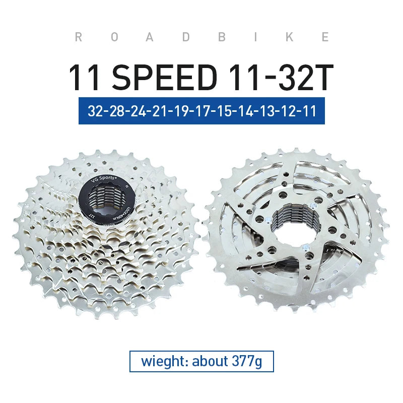 Bicycle Cassette 8/9/10/11 Speed 11-25T/28T/32T/36T Road Bike