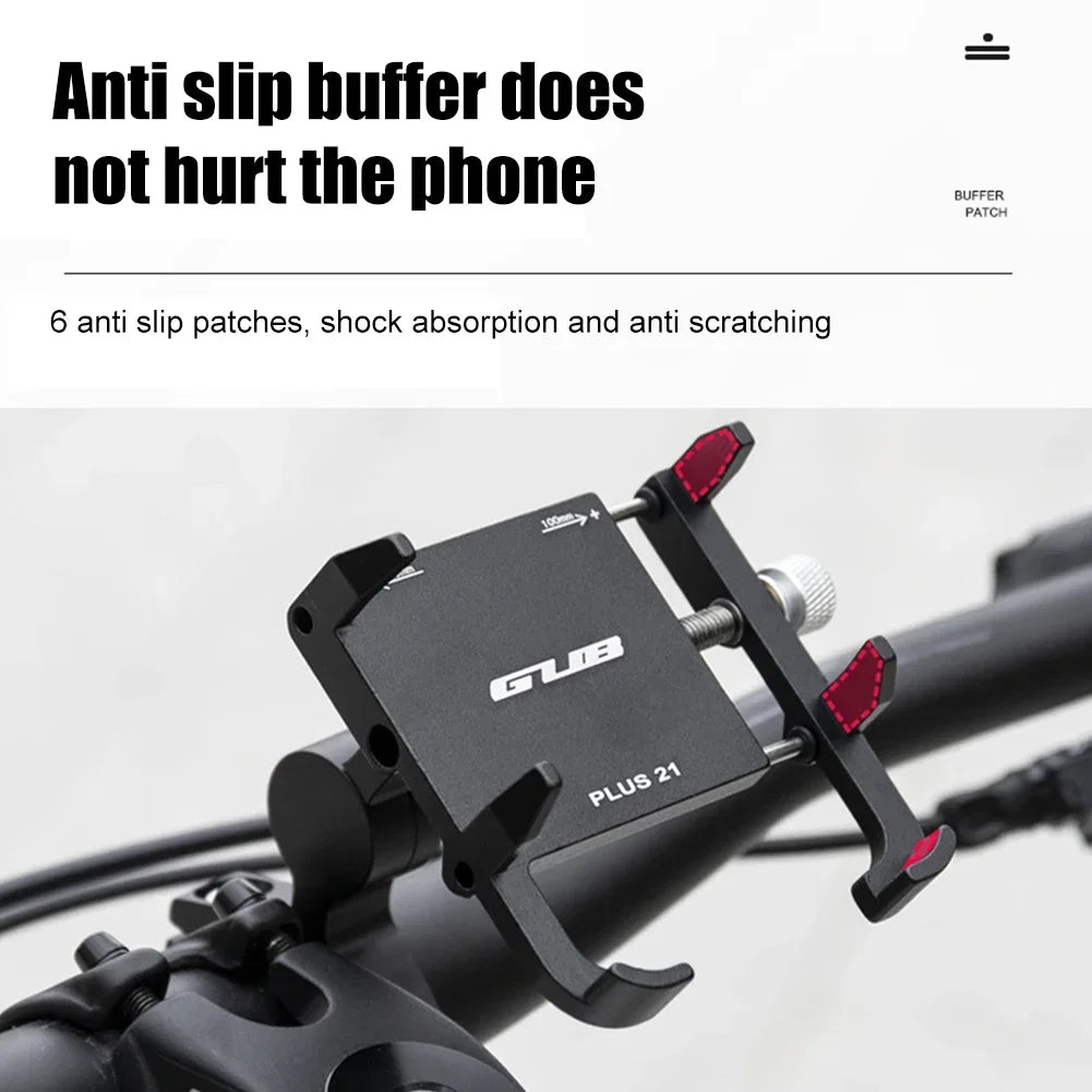 GUB PLUS 21 Bicycle Phone Stand Aluminum Alloy Rotatable Adjustable