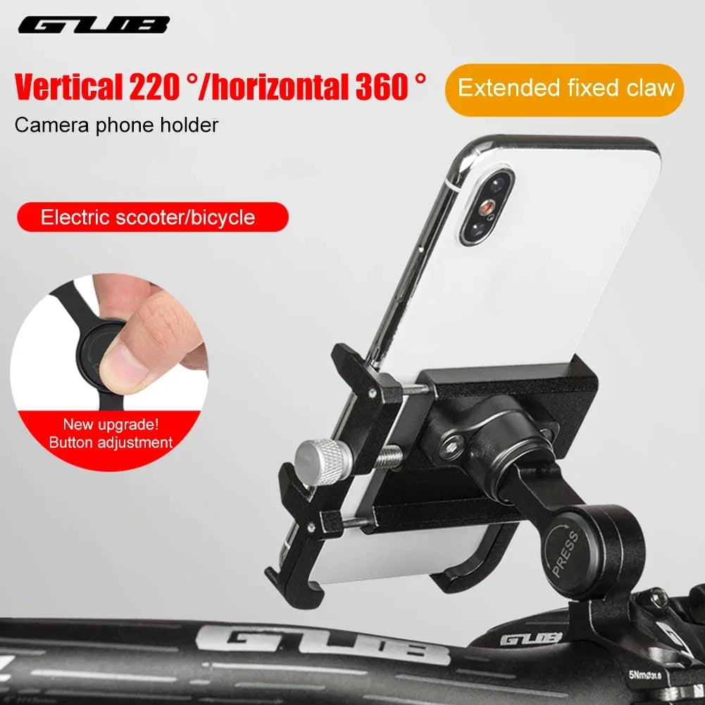 GUB PLUS 21 Bicycle Phone Stand Aluminum Alloy Rotatable Adjustable