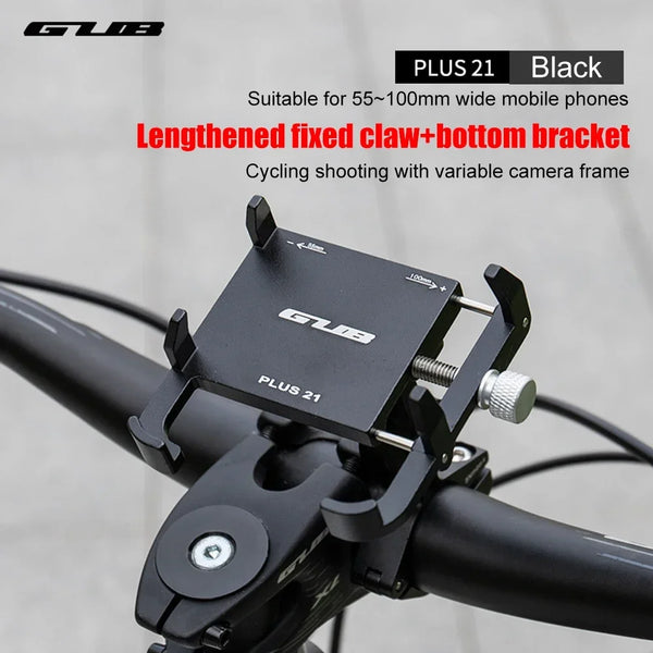 GUB PLUS 21 Bicycle Phone Stand Aluminum Alloy Rotatable Adjustable