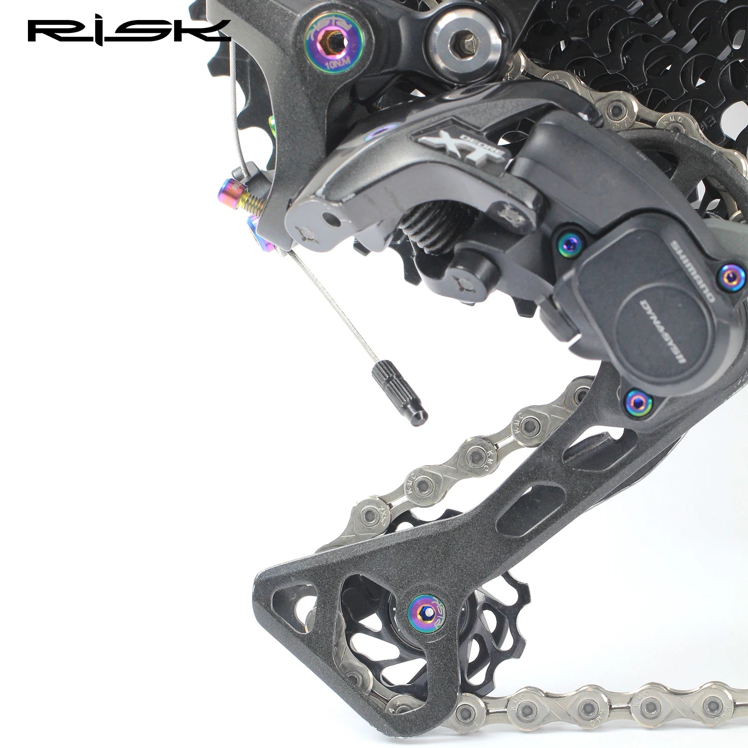 RISK Bicycle Derailleur Shift Brake Tool-free Inner Cable End Cap Aluminium Alloy